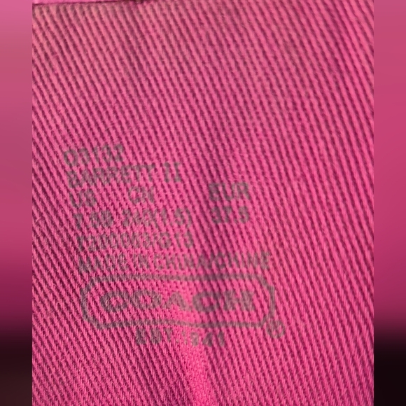 Coach Pink Patterned Women's Sneakers - Picture 5 of 5